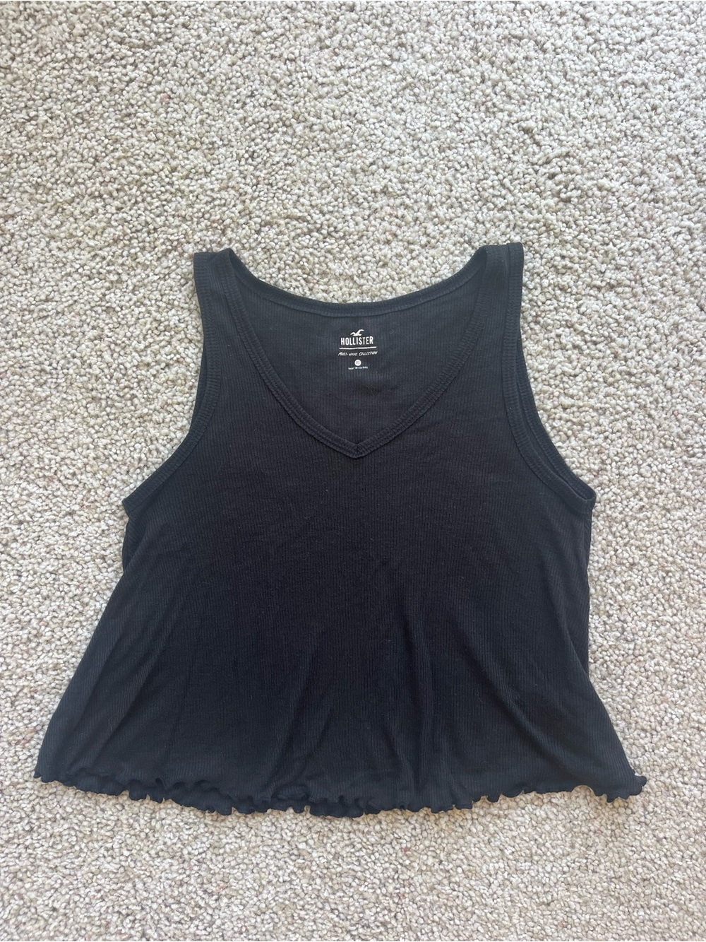 Hollister V-Neck Ribbed Tank Top